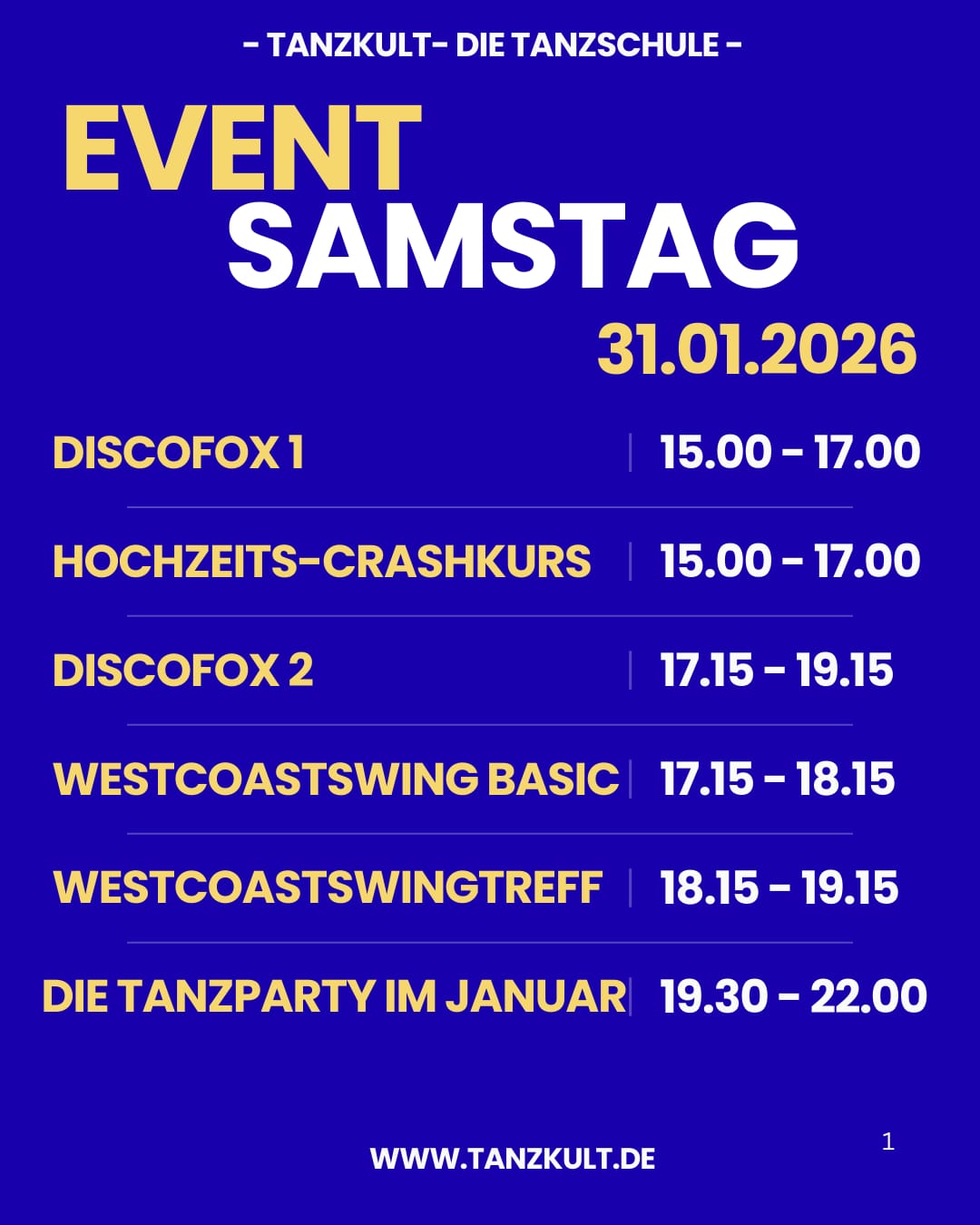 Event-Samstag